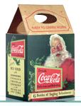 1931 cardboard carton for a six-pack of Coke bottles featuring Santa