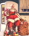 1947 'Hospitality' Coca-Cola Santa Claus original painting
